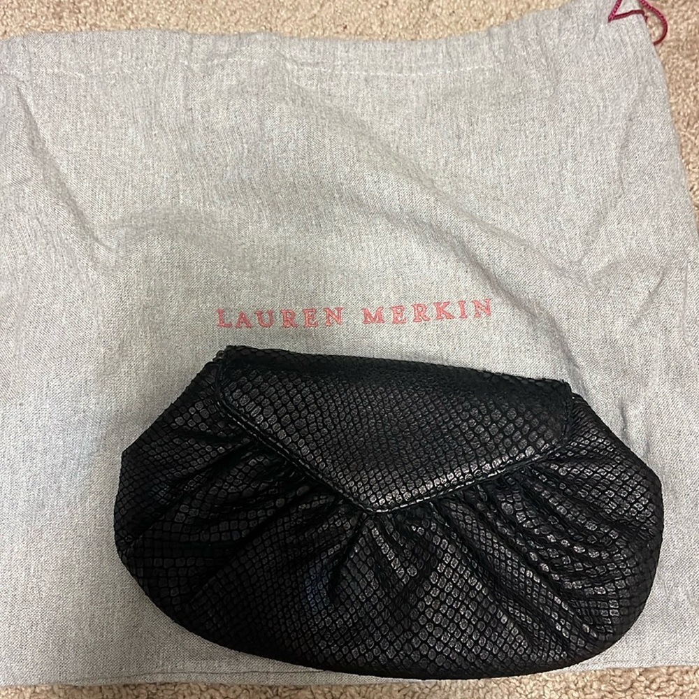 Lauren Merkin Black clutch